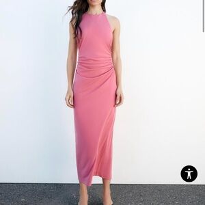 Zara Open Back Midi Dress - never worn tags still attached
